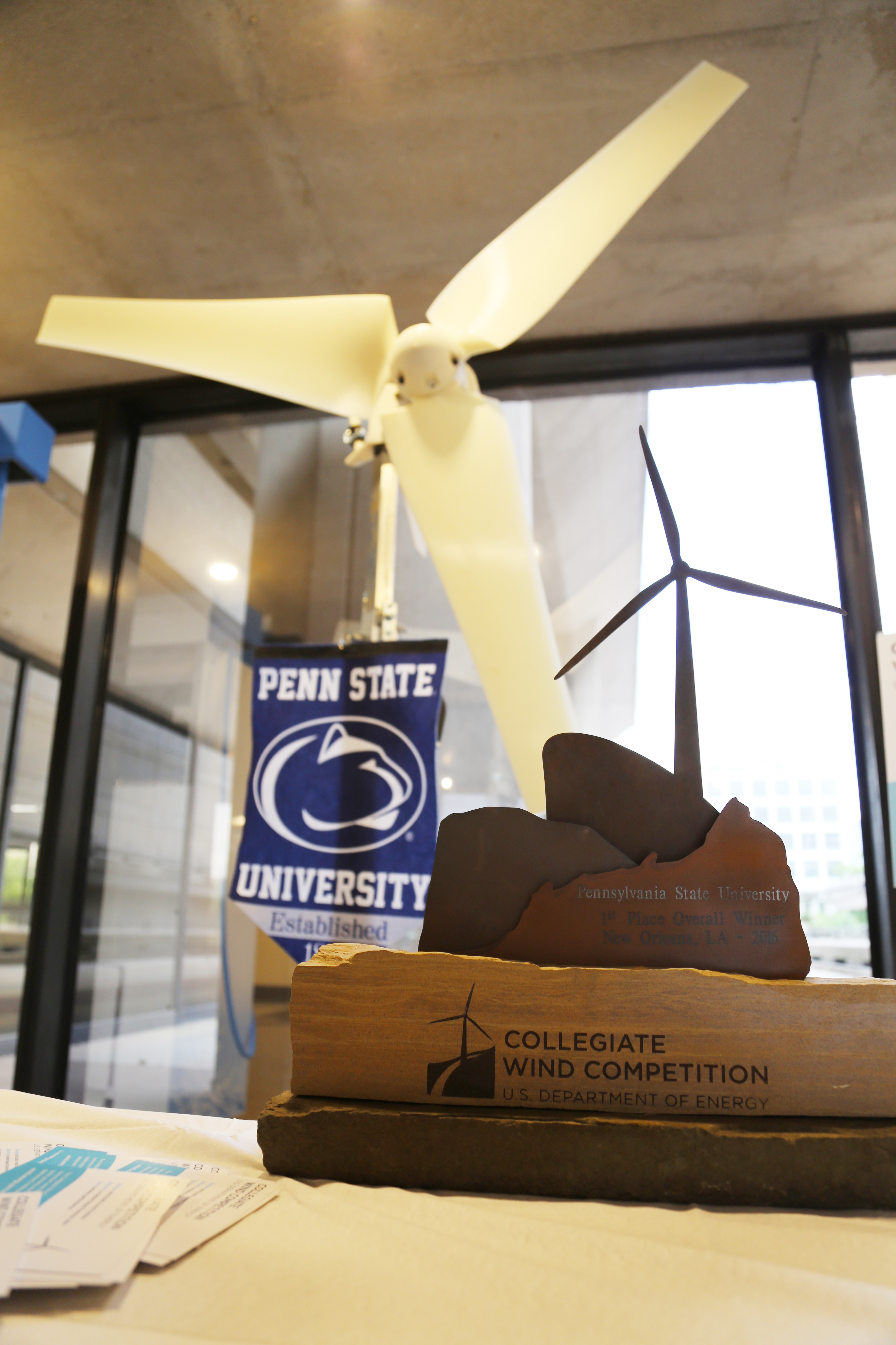 The Penn State team brought its prize-winning wind turbine to the Energy Department in Washington, D.C. (Jeremy Kahn, The Hannon Group) 238A5049.jpg