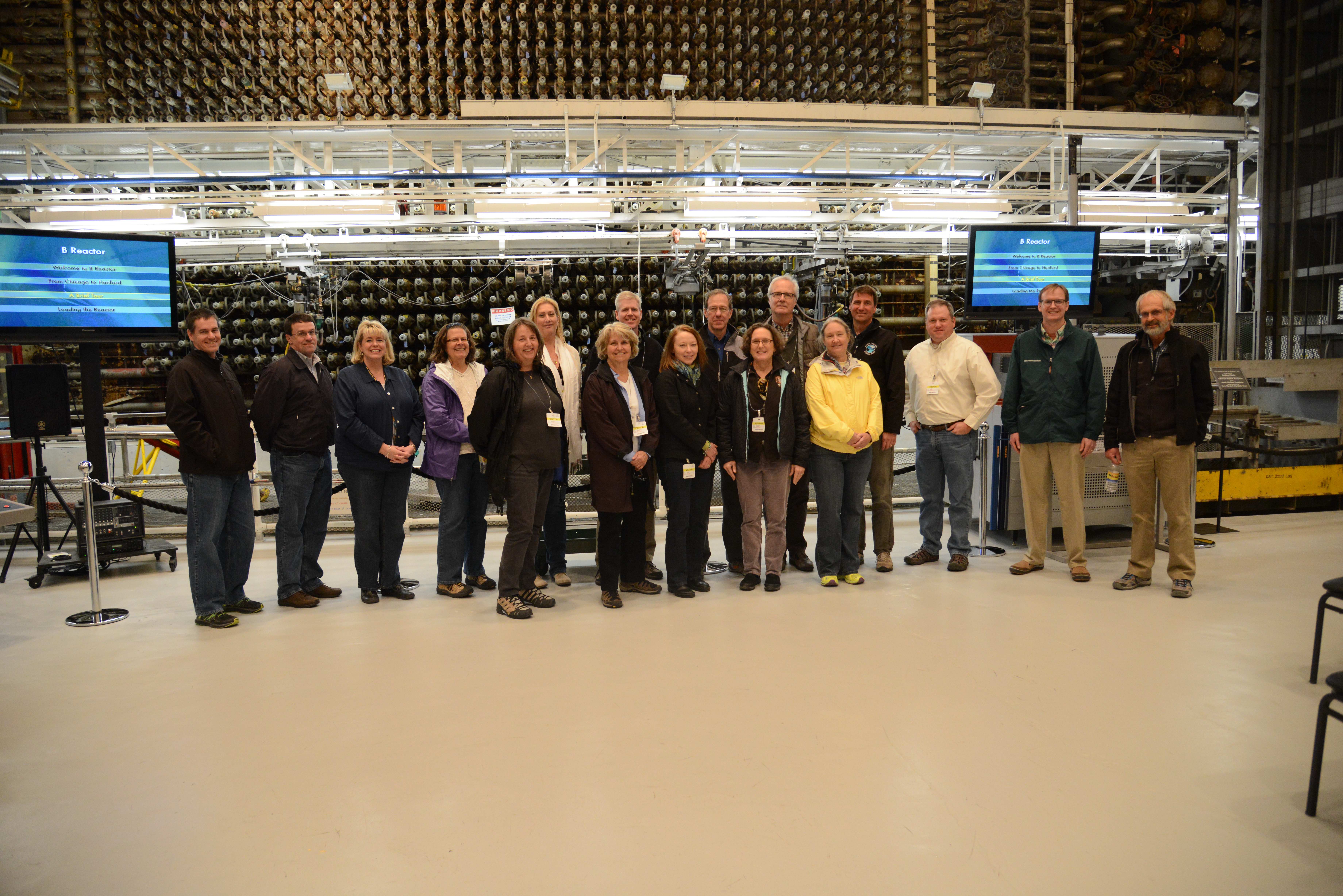 Team photo at the B Reactor Team photo at the B Reactor