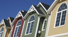 Photo of a row of townhomes.