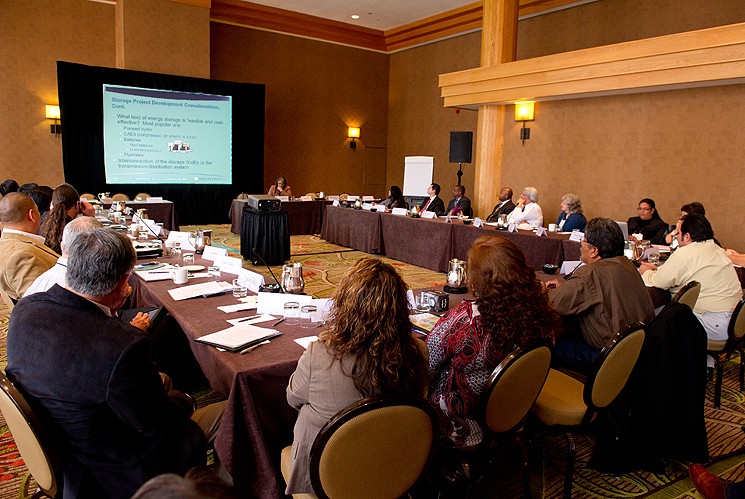 The Office of Indian Energy Tribal Leader Energy Forum on transmission took place February 7-8, 2012, in Denver, Colorado. Photo by Dennis Schroeder, NREL Image of the forum.