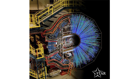 The Solenoidal Tracker at the Relativistic Heavy Ion Collider is a detector that specializes in tracking thousands of particles produced by each ion collision.