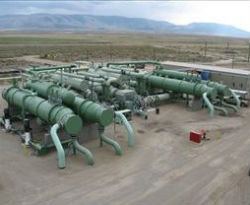 Image of Raft River geothermal field in Idaho.