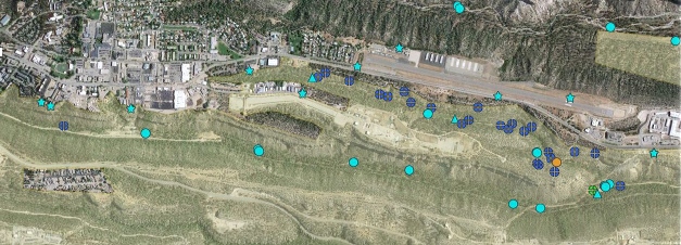 Users can customize Intellus data with satellite imagery, topography, and boundaries.