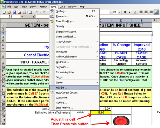 instructions for installing the excel solver add in department of solver macro