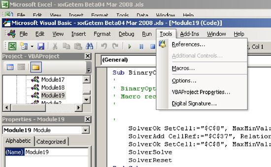instructions for installing the excel solver add in department of solver macro