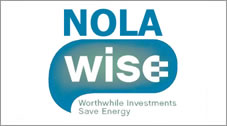 The logo for NOLA Wise.