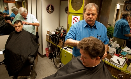 For 40 Years Longtime Barber Brings Style Savings To Department