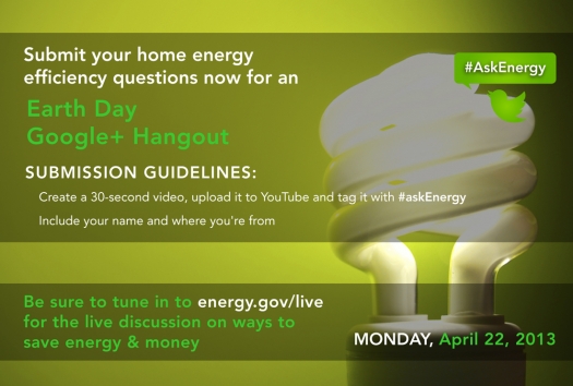 Submit Your Home Energy Efficiency Questions Now For Earth Day