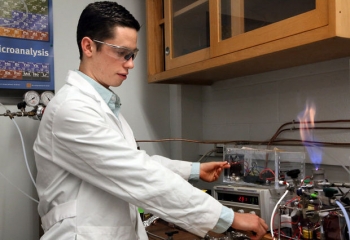 Felipe Gomez of FGC Plasma Solutions developed new, energy-efficient fuel injector technology that enabled the startup to <a href="/node/1047536">win a regional round</a> of the Energy Department's National Clean Energy Business Plan Competition. He was also honored at a White House event this week celebrating emerging entrepreneurs. | Photo courtesy of FGC Plasma Solutions. Felipe Gomez of FGC Plasma Solutions developed new, energy-efficient fuel injector technology that enabled the startup to <a href="/node/1047536">win a regional round</a> of the Energy Department's National Clean Energy Business Plan Competition. He was also honored at a White House event this week celebrating emerging entrepreneurs. | Photo courtesy of FGC Plasma Solutions.