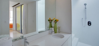 Team Austria of the Vienna Institute of Technology created an energy-efficient bathroom for Solar Decathlon 2013. | Photo from Jason Flakes/U.S. Department of Energy Solar Decathlon Team Austria of the Vienna Institute of Technology created an energy-efficient bathroom for Solar Decathlon 2013. | Photo from Jason Flakes/U.S. Department of Energy Solar Decathlon