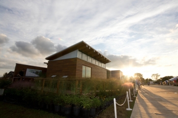 The University of Maryland's âWaterShedâ won the 2011 Solar Decathlon. The school from College Park, Maryland competed against 18 other collegiate teams to build an aesthetically pleasing, architecturally innovative and well-engineered energy efficient living space that generates its energy from solar power. | Courtesy of University of Maryland Solar Decathlon Team The University of Maryland's âWaterShedâ won the 2011 Solar Decathlon. The school from College Park, Maryland competed against 18 other collegiate teams to build an aesthetically pleasing, architecturally innovative and well-engineered energy efficient living space that generates its energy from solar power. | Courtesy of University of Maryland Solar Decathlon Team