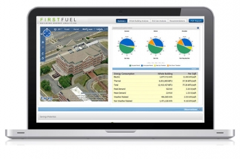 This screenshot from cleantech start-up company FirstFuel's building energy efficiency performance software shows users a building's response to all forms of weather, operational schedules, key energy metrics, daily consumption patterns, seasonal analysis, peak loading, and shell integrity. | Photo courtesy of FirstFuel. This screenshot from cleantech start-up company FirstFuel's building energy efficiency performance software shows users a building's response to all forms of weather, operational schedules, key energy metrics, daily consumption patterns, seasonal analysis, peak loading, and shell integrity. | Photo courtesy of FirstFuel.