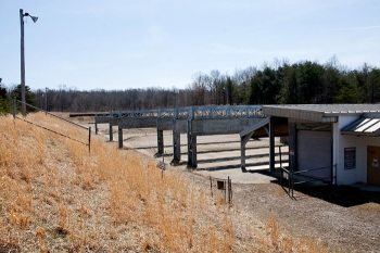 The X-114A Outdoor Firing Range prior to demolition. The range had served as a training facility for the site's protective force personnel since the early 1990s. The X-114A Outdoor Firing Range prior to demolition. The range had served as a training facility for the site's protective force personnel since the early 1990s.