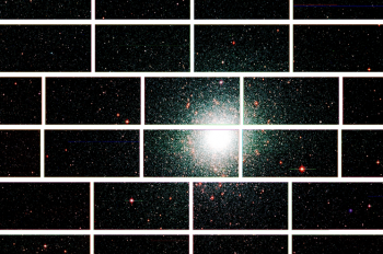 Zoomed-in image from the Dark Energy Camera of the center of the globular star cluster 47 Tucanae, which lies about 17,000 light years from Earth. | Photo by Dark Energy Survey Collaboration. Zoomed-in image from the Dark Energy Camera of the center of the globular star cluster 47 Tucanae, which lies about 17,000 light years from Earth. | Photo by Dark Energy Survey Collaboration.