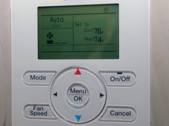 Save up to 10% each year on heating and cooling bills by turning back the thermostat 7°-10°F for 8 hours a day.| Photo courtesy of Thomas Kelsey/U.S. Department of Energy Solar Decathlon Save up to 10% each year on heating and cooling bills by turning back the thermostat 7°-10°F for 8 hours a day.| Photo courtesy of Thomas Kelsey/U.S. Department of Energy Solar Decathlon