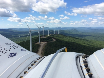 The Saddleback Ridge Wind Project in Maine. | Photo courtesy of Ken Boulier, Patriot Renewables The Saddleback Ridge Wind Project in Maine. | Photo courtesy of Ken Boulier, Patriot Renewables