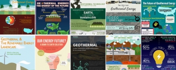 These infographics, created by teams of high school and university students from across the country for the Geothermal Design Challenge, highlight the importance of geothermal energy for achieving a cleaner, greener energy future. These infographics, created by teams of high school and university students from across the country for the Geothermal Design Challenge, highlight the importance of geothermal energy for achieving a cleaner, greener energy future.