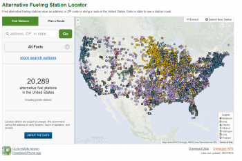 The Alternative Fueling Station Locator tool, which recently hit 20,000 locations listed, offers drivers several ways to search for and sort information: by location, such as near a specific address or zip code, or by vehicle technology. The Alternative Fueling Station Locator tool, which recently hit 20,000 locations listed, offers drivers several ways to search for and sort information: by location, such as near a specific address or zip code, or by vehicle technology.