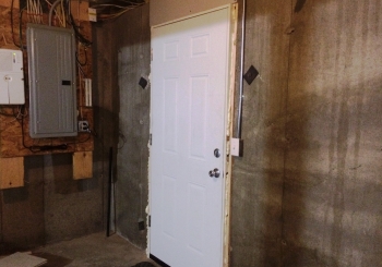 An insulated door was an easy upgrade from the steel cellar door that let cold air into our house. Photo by Elizabeth Spencer An insulated door was an easy upgrade from the steel cellar door that let cold air into our house. Photo by Elizabeth Spencer