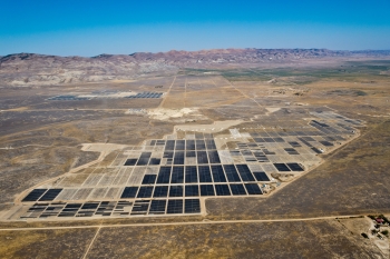 Arial shot of the California Valley Solar Ranch in San Luis Obispo County. | Photo courtesy of SunPower. Arial shot of the California Valley Solar Ranch in San Luis Obispo County. | Photo courtesy of SunPower.
