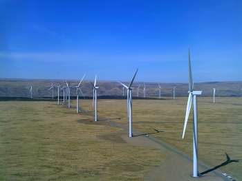 Each of the Caithness Shepherds Flat projectâs wind turbines utilize over 1,000 components for a total of more than 365,000 components. The Project is expected to avoid over 1.2 million tons of carbon dioxide per year. | Image courtesy of Caithness Shepherds Flat Each of the Caithness Shepherds Flat projectâs wind turbines utilize over 1,000 components for a total of more than 365,000 components. The Project is expected to avoid over 1.2 million tons of carbon dioxide per year. | Image courtesy of Caithness Shepherds Flat