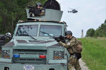 Centerra's special response team and aviation operations department are important elements of the SRS protective force. Centerra's special response team and aviation operations department are important elements of the SRS protective force.
