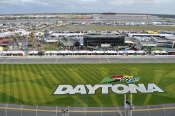 Daytona International Speedway was the site of the Rolex 24 at Daytona, the first race of this year's Green Racing season. | Photo by Lee Slezak, Energy Department Daytona International Speedway was the site of the Rolex 24 at Daytona, the first race of this year's Green Racing season. | Photo by Lee Slezak, Energy Department