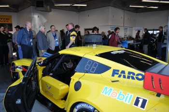 The Chevrolet Corvette GTLM car at the Rolex 24 at Daytona. The car runs on renewable cellulosic ethanol. | Photo by Natalie Committee, Energy Department The Chevrolet Corvette GTLM car at the Rolex 24 at Daytona. The car runs on renewable cellulosic ethanol. | Photo by Natalie Committee, Energy Department