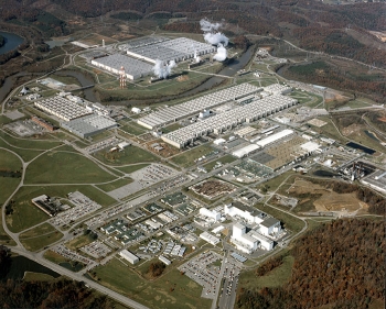 The East Tennessee Technology Park before demolition and cleanup of its gaseous diffusion plants. The East Tennessee Technology Park before demolition and cleanup of its gaseous diffusion plants.