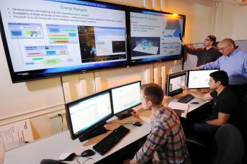 Energy Internet, the Southeast regional winner of the Department of Energy's National Clean Energy Business Plan Competition, demonstrates its platform. | Courtesy of Georgia Institute of Technology Energy Internet, the Southeast regional winner of the Department of Energy's National Clean Energy Business Plan Competition, demonstrates its platform. | Courtesy of Georgia Institute of Technology