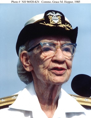 Grace Hopper, computer scientist and inventor of the first compiler, is the second subject of our Women's History Month #ThrowbackThursday. | Photo courtesy of the White House. Grace Hopper, computer scientist and inventor of the first compiler, is the second subject of our Women's History Month #ThrowbackThursday. | Photo courtesy of the White House.