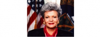 Secretary Hazel O'Leary was both the first woman and the first African-American to head the U.S. Department of Energy. Secretary Hazel O'Leary was both the first woman and the first African-American to head the U.S. Department of Energy.