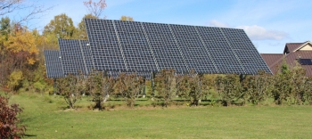 Solar panels used to provide power to AHAâs Sunrise Acres Complex. Photo from Akwesasne Housing Authority Solar panels used to provide power to AHAâs Sunrise Acres Complex. Photo from Akwesasne Housing Authority