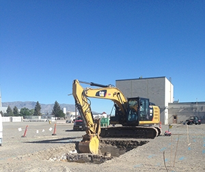 Excavation occurs around the northern shallow injection well. Excavation occurs around the northern shallow injection well.