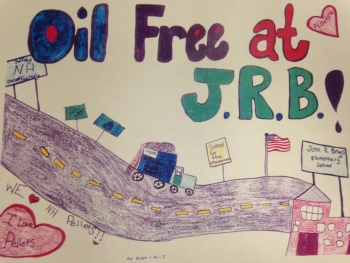Art created by a student at John Briggs Elementary School as part of their recent Green Ceremony. John Briggs Elementary is one of the Massachusetts schools switching their heating fuel source from petroleum based fuels to wood pellets. Art created by a student at John Briggs Elementary School as part of their recent Green Ceremony. John Briggs Elementary is one of the Massachusetts schools switching their heating fuel source from petroleum based fuels to wood pellets.
