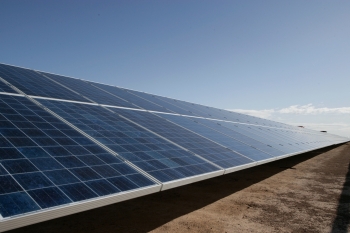 The 150 megawatt Mesquite Solar 1 installation in Maricopa County, Arizona. | Photo courtesy of Sempra Energy. The 150 megawatt Mesquite Solar 1 installation in Maricopa County, Arizona. | Photo courtesy of Sempra Energy.