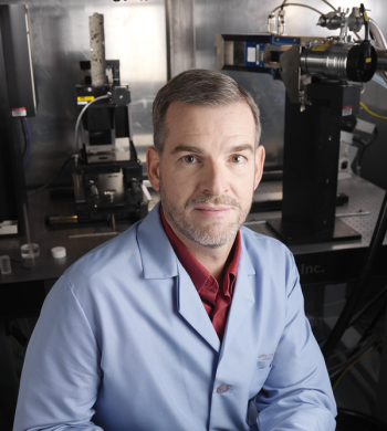 As a Laboratory Fellow at the Energy Department's Pacific Northwest National Laboratory, Pete McGrail and his team are working to develop a more efficient adsorption chiller that could help the Navy cut its fuel costs. | Photo courtesy of Pacific Northwest National Laboratory. As a Laboratory Fellow at the Energy Department's Pacific Northwest National Laboratory, Pete McGrail and his team are working to develop a more efficient adsorption chiller that could help the Navy cut its fuel costs. | Photo courtesy of Pacific Northwest National Laboratory.
