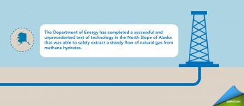 Building on this initial, small-scale test, the Department is launching a new research effort to conduct a long-term production test in the Arctic. Building on this initial, small-scale test, the Department is launching a new research effort to conduct a long-term production test in the Arctic.