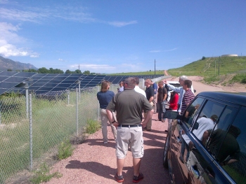 As part of the Dept. of Energy Scholars Program, veterans visited a solar array at the U.S. Army base in Fort Carson, Colorado. As part of the Dept. of Energy Scholars Program, veterans visited a solar array at the U.S. Army base in Fort Carson, Colorado.