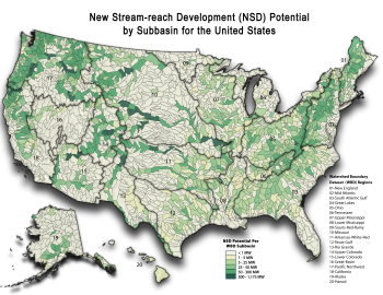 A new assessment conducted by Oak Ridge National Laboratory has identified more than 65 gigawatts of untapped hydropower potential in U.S. rivers and streams. A new assessment conducted by Oak Ridge National Laboratory has identified more than 65 gigawatts of untapped hydropower potential in U.S. rivers and streams.