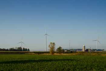 Turbines on the Shirley Wind Farm near Green Bay, Wisconsin. Renewable energy represents one of the biggest economic opportunities for the global economy, and with a few small changes in how we finance projects like these, we can help make it easier and more affordable to bring clean energy to families and businesses nationwide. | Photo courtesy of Nordex USA. Turbines on the Shirley Wind Farm near Green Bay, Wisconsin. Renewable energy represents one of the biggest economic opportunities for the global economy, and with a few small changes in how we finance projects like these, we can help make it easier and more affordable to bring clean energy to families and businesses nationwide. | Photo courtesy of Nordex USA.