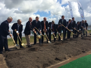 Deputy Secretary Daniel Poneman (sixth from left) joins in the groundbreaking of the world's largest post-combustion carbon capture facility | Photo courtesy of the Energy Department. Deputy Secretary Daniel Poneman (sixth from left) joins in the groundbreaking of the world's largest post-combustion carbon capture facility | Photo courtesy of the Energy Department.