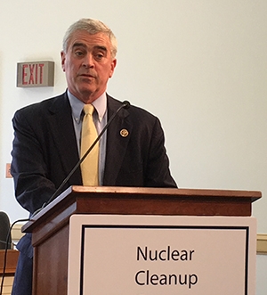 Rep. Brad Wenstrup talked about the importance of cleanup to the people of Pike County, Ohio, the home of EMâs Portsmouth Site. Rep. Brad Wenstrup talked about the importance of cleanup to the people of Pike County, Ohio, the home of EMâs Portsmouth Site.