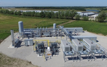 Aerial photograph of Roeslein Alternative Energyâs Ruckman farm facility used to generate renewable natural gas from organic waste for delivery to the national pipeline. Photo courtesy of Roeslein Alternative Energy. Aerial photograph of Roeslein Alternative Energyâs Ruckman farm facility used to generate renewable natural gas from organic waste for delivery to the national pipeline. Photo courtesy of Roeslein Alternative Energy.