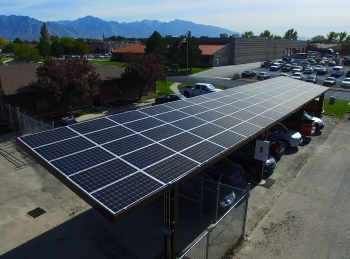 This solar energy system was installed at Hunt Electric, the first company in Utah to take advantage of C-PACE financing. This solar energy system was installed at Hunt Electric, the first company in Utah to take advantage of C-PACE financing.