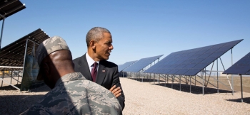 Last Friday at Hill Air Force Base in Utah, President Obama announced the expansion of the Solar Ready Vets program, a joint effort between the Department of Energy and Department of Defense to train active military personnel for careers in the solar energy industry. | White House photo. Last Friday at Hill Air Force Base in Utah, President Obama announced the expansion of the Solar Ready Vets program, a joint effort between the Department of Energy and Department of Defense to train active military personnel for careers in the solar energy industry. | White House photo.