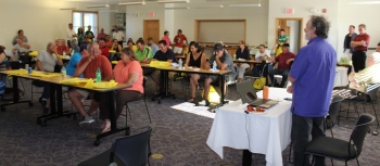 Solarize Akwesasne community event night held at the AHA Training Center in June 2015. Photo from St. Regis Mohawk Tribe Solarize Akwesasne community event night held at the AHA Training Center in June 2015. Photo from St. Regis Mohawk Tribe