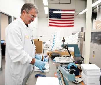Suniva employee doing quality assurance testing at its Georgia headquarters. Photo Courtesy: Suniva Suniva employee doing quality assurance testing at its Georgia headquarters. Photo Courtesy: Suniva