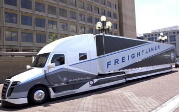 Heavy-duty trucks are getting more efficient thanks to the Energy Department's SuperTruck initiative. Heavy-duty trucks are getting more efficient thanks to the Energy Department's SuperTruck initiative.
