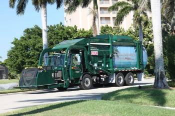 With their presence in almost every neighborhood and community, refuse trucks, like the one shown above, can benefit from alternative fuels and advanced technology. | Photo courtesy of Veolia Environmental Services. With their presence in almost every neighborhood and community, refuse trucks, like the one shown above, can benefit from alternative fuels and advanced technology. | Photo courtesy of Veolia Environmental Services.